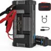 AVAPOW 6000A Car Battery Jump Starter(for All Gas or Upto 12L Diesel) 2023 Upgraded Powerful Car Jump Starter with Dual USB Quick Charge and DC Output,12V Jump Pack with Built-in LED Bright Light