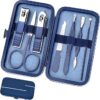 Travel Manicure Set, Mens Grooming kit Women Nail Manicure Kit 8 in 1