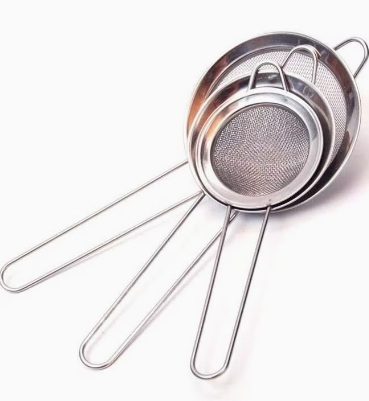 3 Piece Set of High Quality Stainless Steel Fine Mesh Strainers