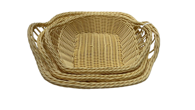 Large Wide-Rectangle Tabletop Serving Baskets