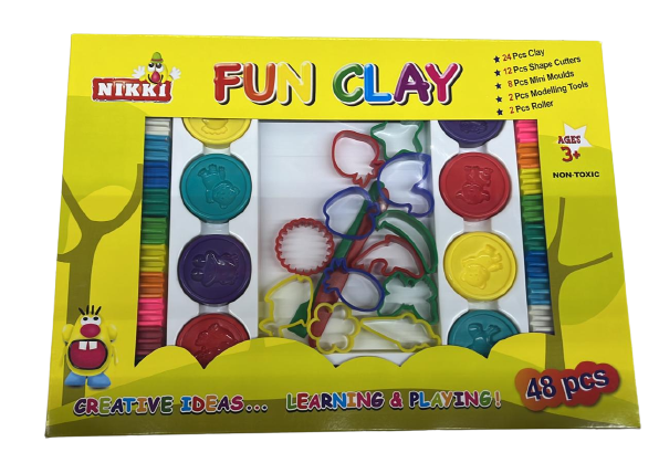 Magic Clay Color Dough Sets with Plasticine Alphabet Numbers and Shapes Mould