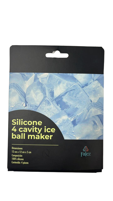 Silicon 4 cavity ice ball maker