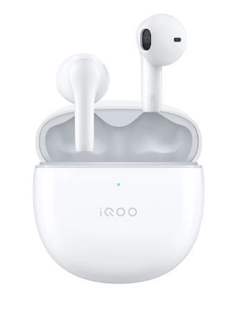 iQOO TWS Air Pro True Wireless ANC Active Noise Cancellation Earphone 30h Battery Life, White