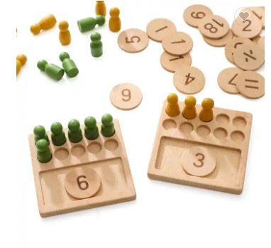 Woody Buddy - Counting Pegs - Natural