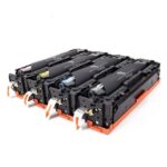 PrintCare Compatible Toner Cartridge Replacement for HP 203A CF540A CF541A CF542A CF543A (1 Black, 1 Cyan, 1 Magenta, 1 Yellow, 4 Pack)