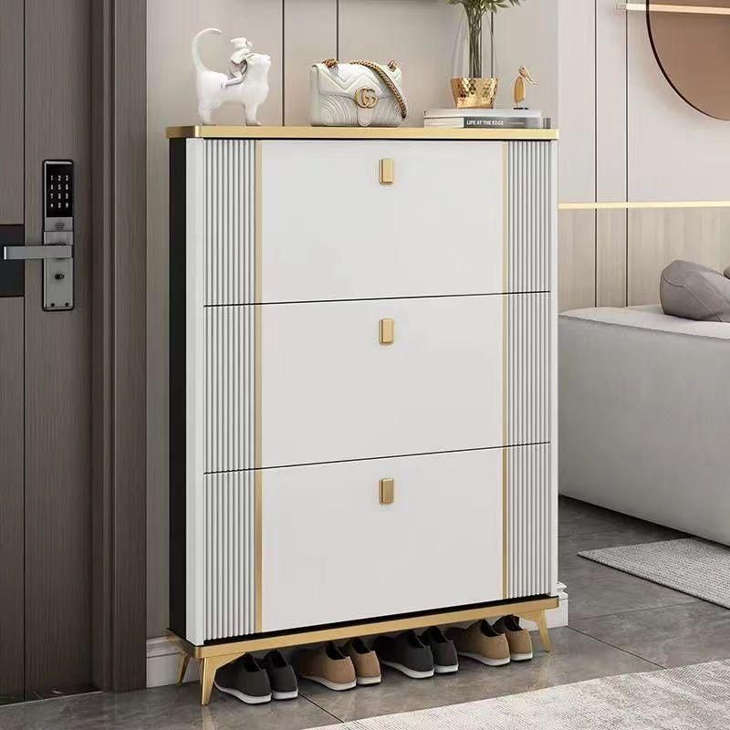 Ultra-thin home entrance door shoe cabinet
