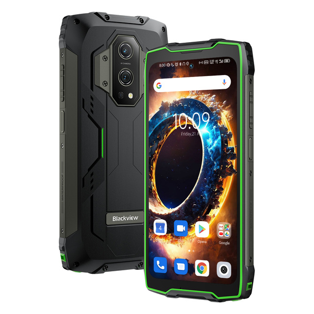 Blackview BV9300 G99 Rugged Phone 21GB 256GB 6.7" 120Hz Smartphone 15080mAh - Lighting Version - Green