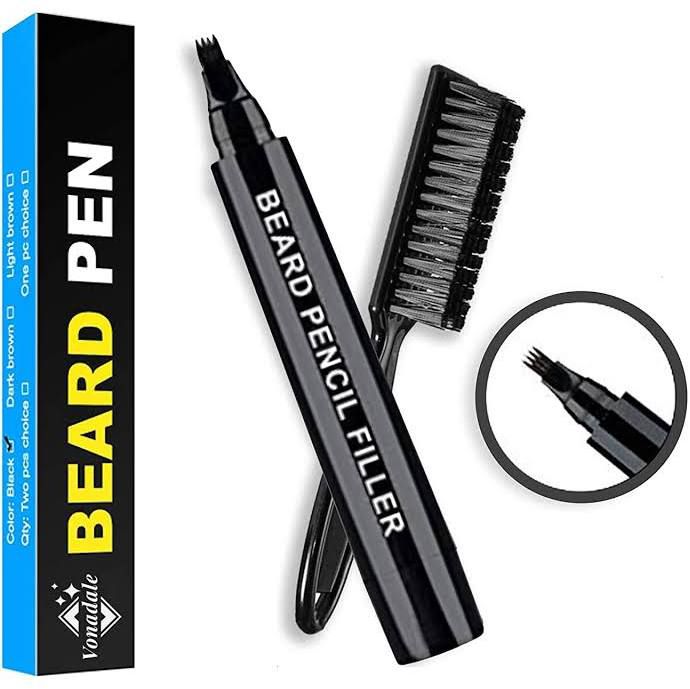 Beard Pen Bogoo Beard Pencil Filler Kit For Men Long Lasting Natural Finish / Water And Sweat Proof Sharp Beard Lines