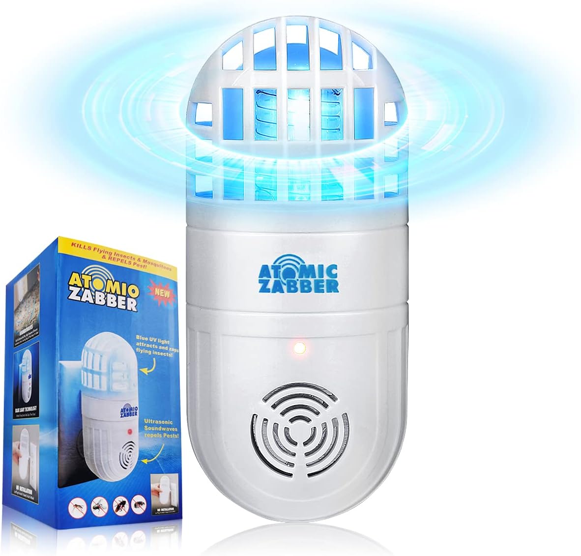 Bug Zapper, Mosquito Killer Electric Insect Killer Fly Trap, Indoor Mosquito Zapper with Blue Lights