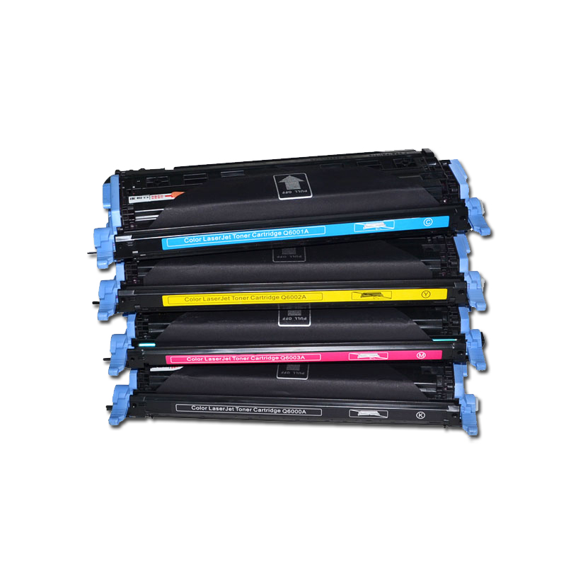 PrintCare Compatible Toner Cartridge Replacement for HP 124A Q6000A Q6001A Q6002A Q6003 (1 Black, 1 Cyan, 1 Magenta, 1 Yellow, 4 Pack)