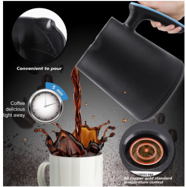 Coffee maker home heating coffee cup new turkish coffee pot portable office coffee and tea maker