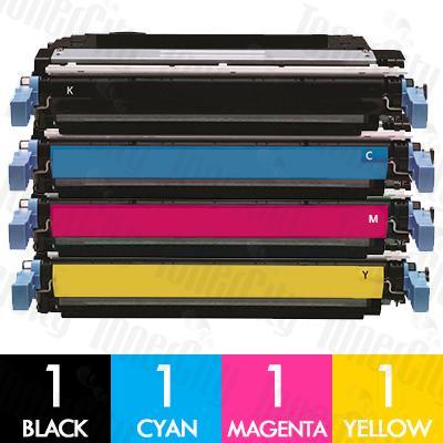 PrintCare Compatible Toner Cartridge Replacement for HP 641A C9720A C9721A C9722A C9723A (1 Black, 1 Cyan, 1 Magenta, 1 Yellow, 4 Pack)