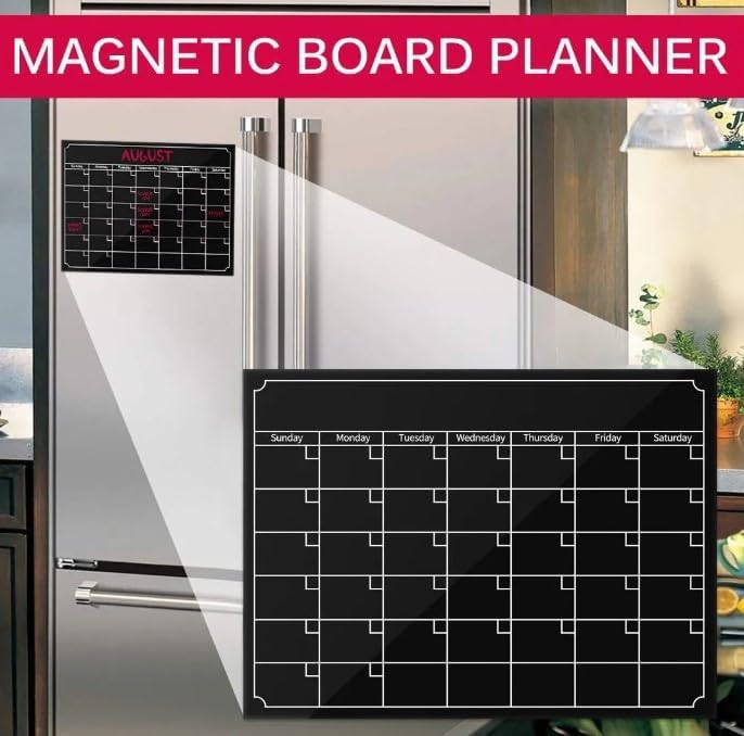 Dry Erase Calendar For Fridge White Board Monthly Planner For Refrigerator Erasable