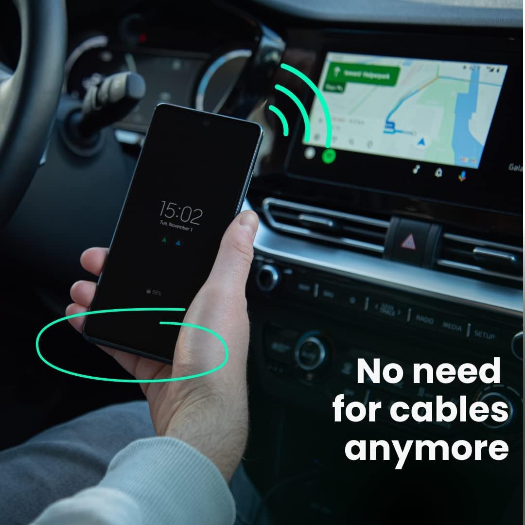 AAWireless 2023 - Wireless Android Auto Dongle - Connects Automatically to Android  Auto - Easy Plug and Play Setup - Free Companion App - Made in Europe - Buy  Online at Best Price in UAE - Qonooz