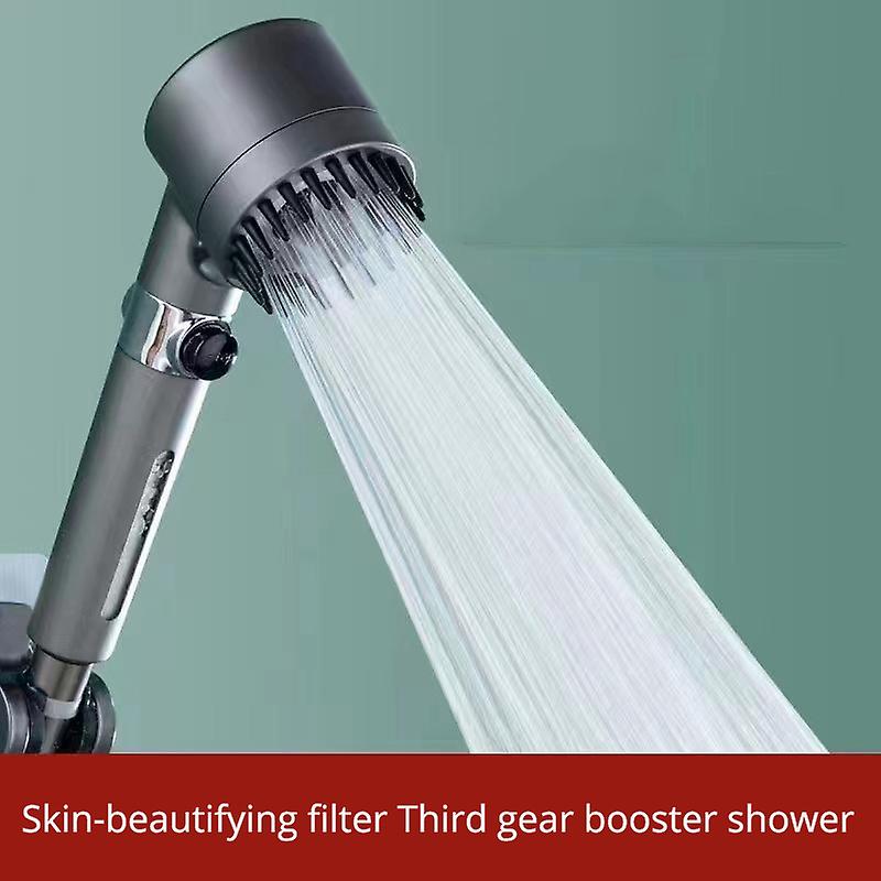 Massage Handheld Shower Head, High Pressure Handheld Shower, Detachable Portable Shower Head with Hard Water Filter for Bathroom