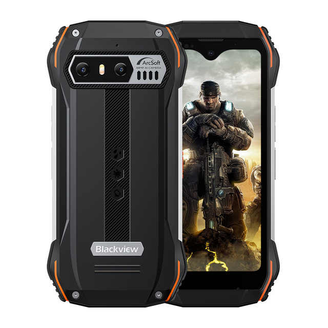 Blackview N6000 Rugged Smartphone, Android 13 G99 Mobile Phone, 16GB 256GB 4.3'' Display, 48MP Cameras, Green