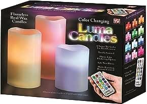 PGT-STORE REAL WAX CANDLES WITH REMOTE 3PC