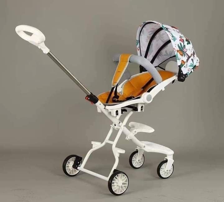 Multifunction Luxury trolley with canopy baby stroller 3 in 1 baby carriage Removable Armrest Comfortable baby pram Two-way light weight Stroller
