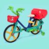 Plastic Battery Operated Mini Sharing Bike Toy Electric Driving Bike Bicycle Toy Model for Kids