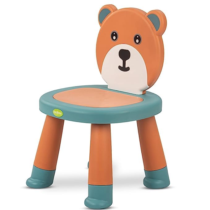Plastic Baby Chair for Kids Study Table Chair with Cushion Seat & High Backrest Booster Seat for Baby
