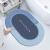 Non-Slip Absorbent Bath Mat, Diatomite Bath Mat, Quick Dry Absorbent