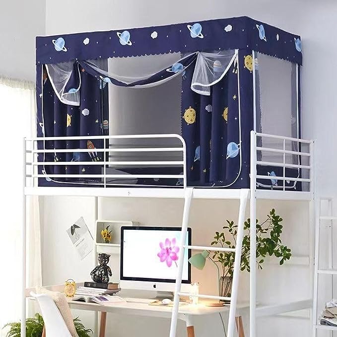 Mosquito Net,Dormitory Room Lightproof Curtain for Dorm Bunk Bed Decorative Roomate Privacy Cover Big pcs