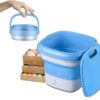 Portable Mini Folding Washing Machine Underwear Socks Personal Clothes Washer Built-In Ozone Generator For School, Travel Use