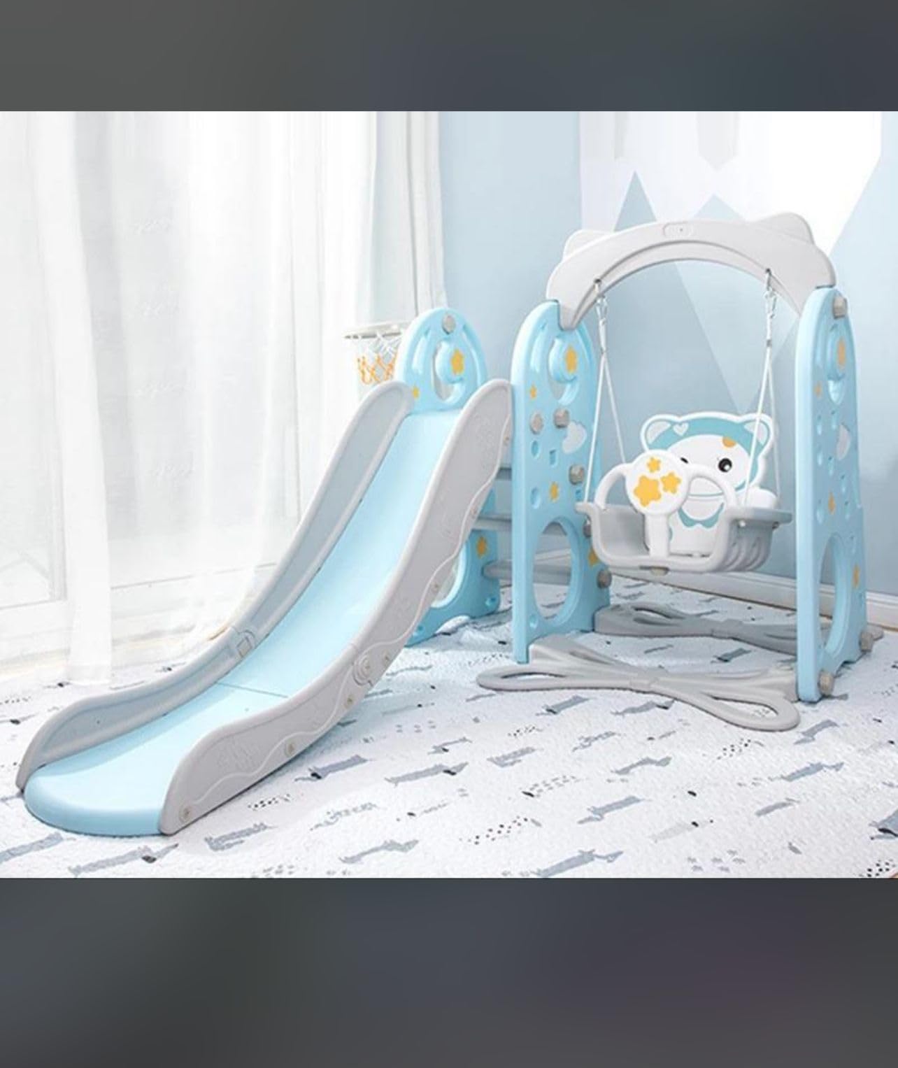 PGT-STORE Swing Indoor Slide for Toddlers, Multifunctional Indoor Slide Combined for Baby