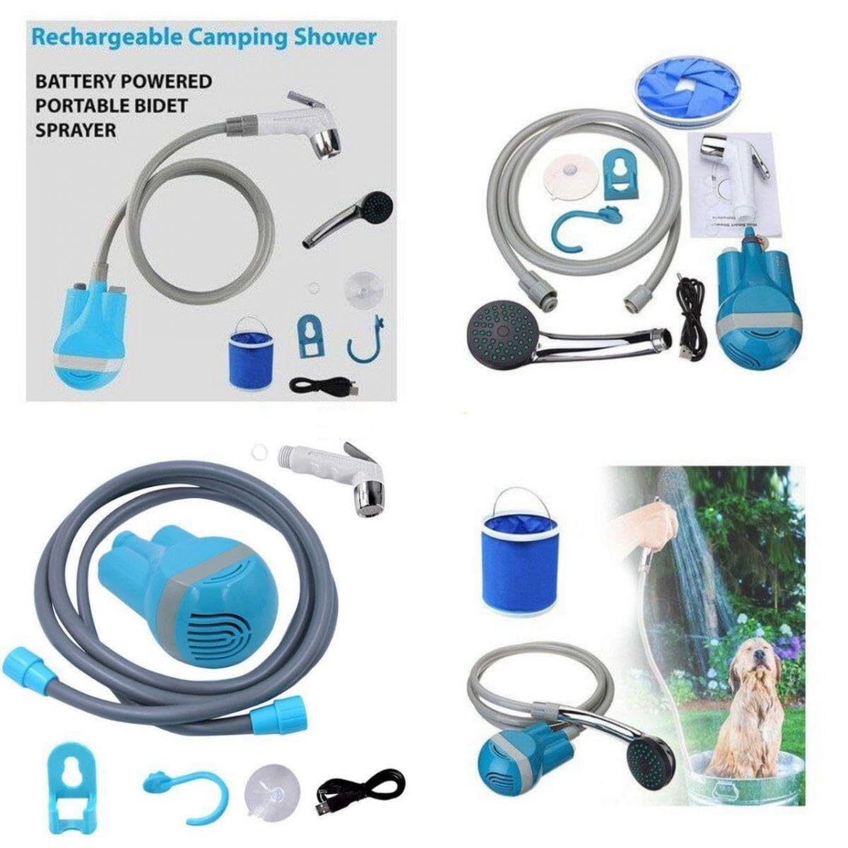 PGT-STORE Portable Camping Shower, Travel Shower Outdoor Portable ...