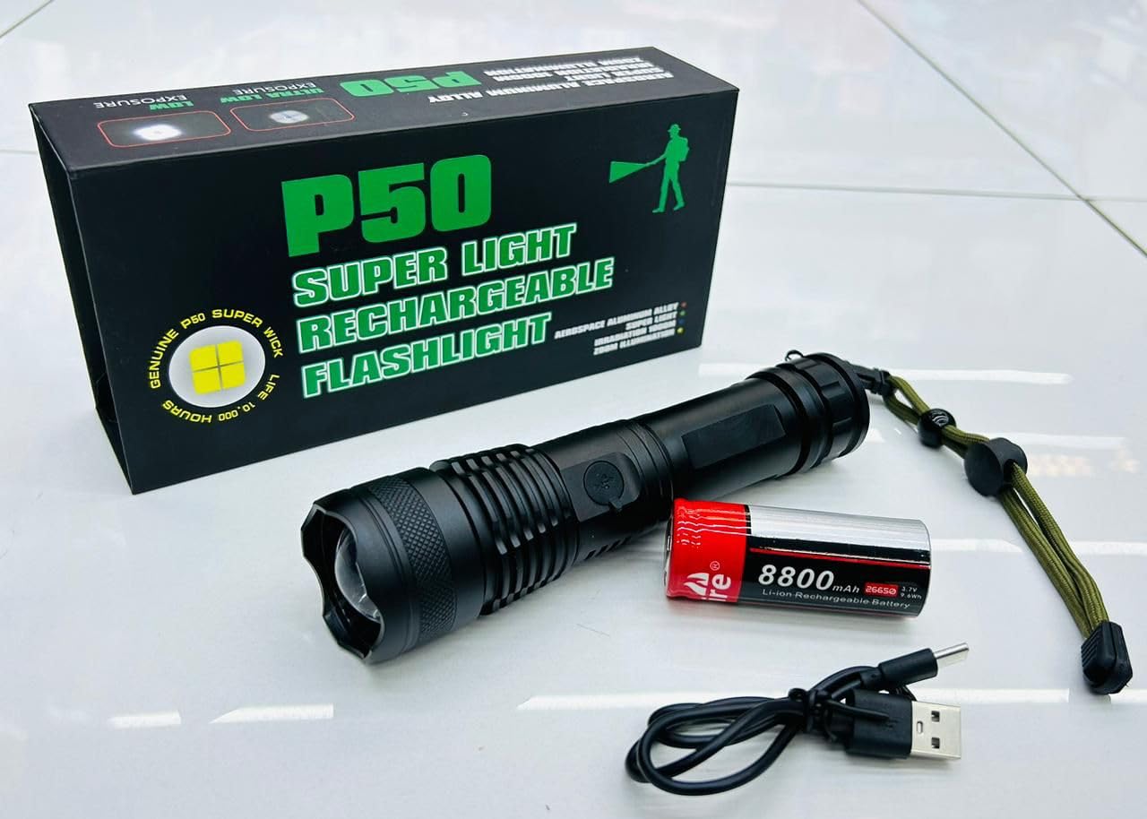 PGT-STORE P50 Super Rechargeable Flashlight
