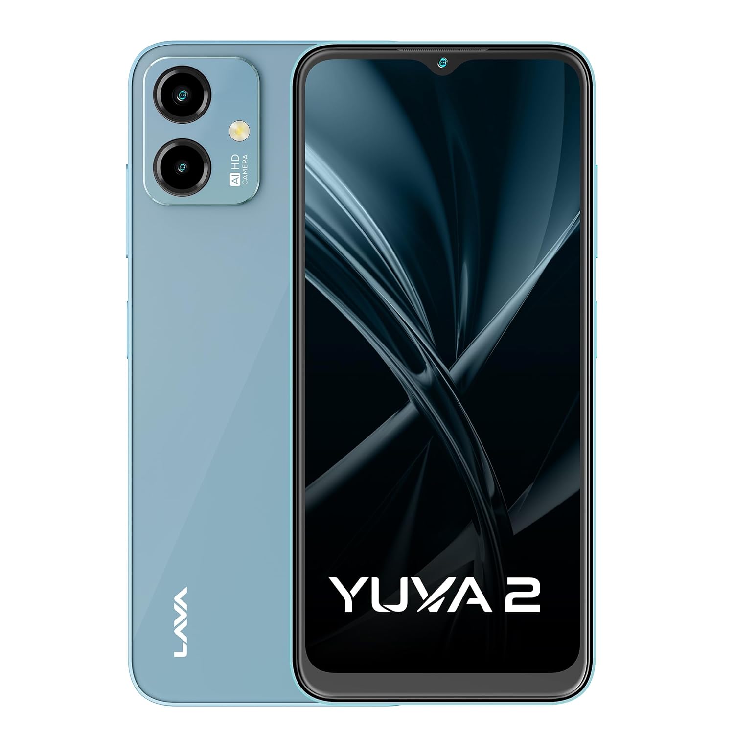 Lava Yuva 2 (3 GB RAM, UFS 2.2 64GB Storage) - Glass Lavender|Unisoc T606 Octa Core processor| 90 Hz Refresh Rate|Side FingerPrint Sensor|13MP Dual AI Camera| 5000 mAh Battery| Upto 6GB Expandable RAM