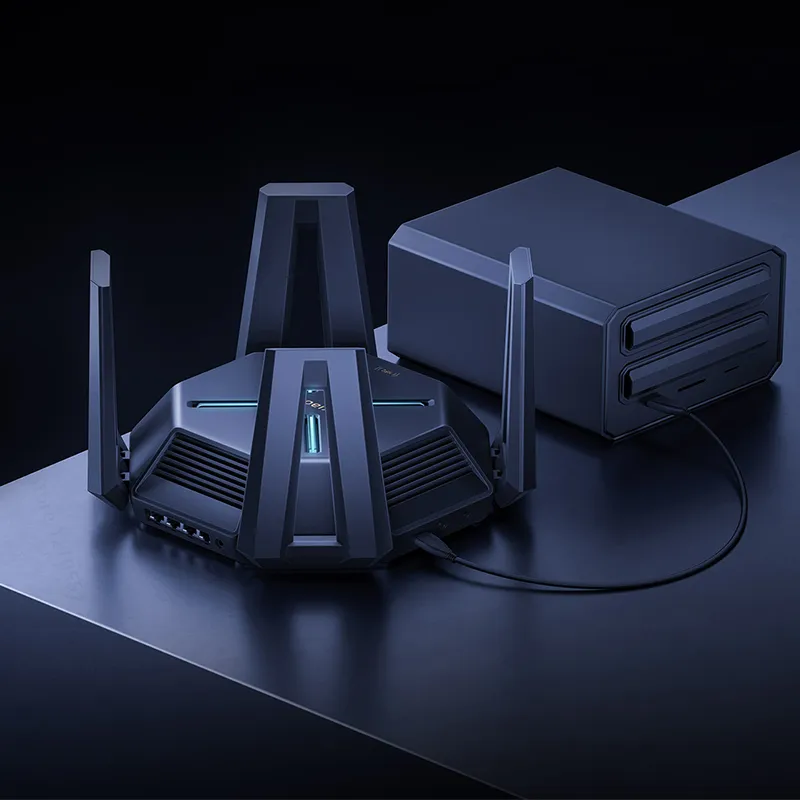XIAOMI 10 Gigabit Router WIFI Tri-band Dual 10G Network Port 2GB RAM ...