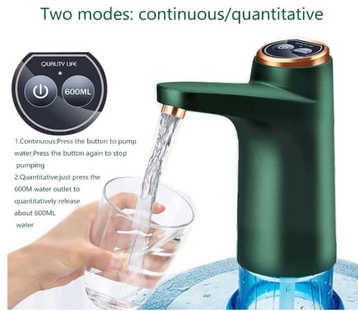 Water Pump Rechargeable Wireless Bottle Pump Portable Electric Water Dispensers