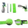 New 3 in 1 Window Cleaner Spray Bottle Wiper Squeegee Microfibre Cloth Pad Kit