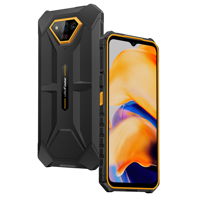 Ulefone Power Armor X13 Rugged Smartphone 6.52Inch 12GB+64GB 50MP 6320mAh Cell Phone Android 13 Dual 4G VoLTE NFC, Orange