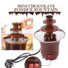 Chocolate Fountain Machine, 3 Tier Stainless Steel Fondue Heat & Motor Controls Electirc Chocolate Fondue Set for Household Birthday Party Wedding