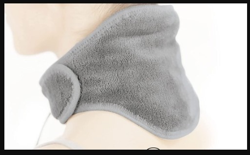 Calming Heat Neck Wrap by Sharper Image Personal Electric Neck Heating Pad with Vibrations