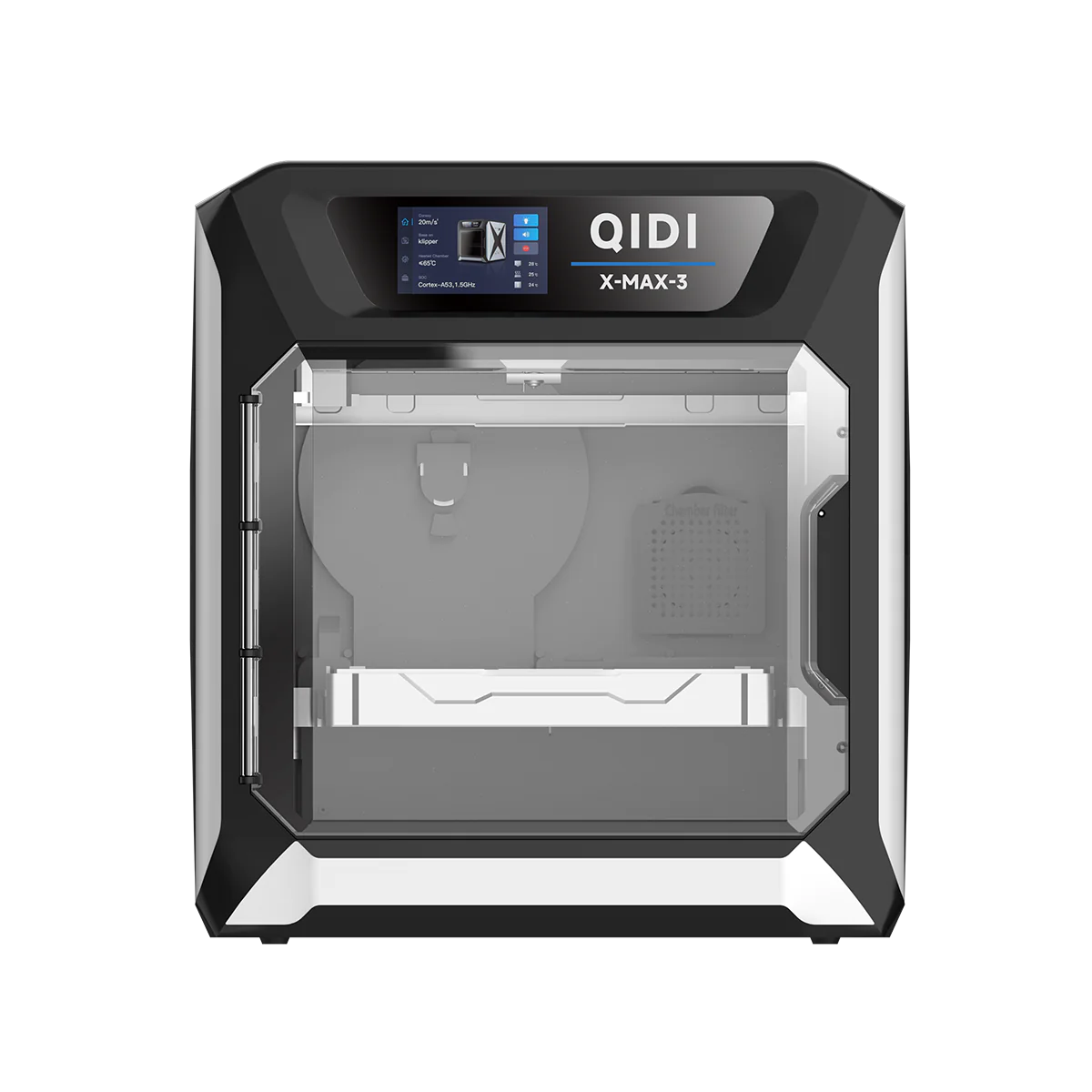 QIDI TECH X-MAX 3 3D Printer, All-Around Large Size 3D Printers, 600mm/s Fast Print, High Precision & High-Speed Industrial Grade, Fully Automatic Leveling, 65℃ Chamber Heat, 12.8×12.8×12.4"