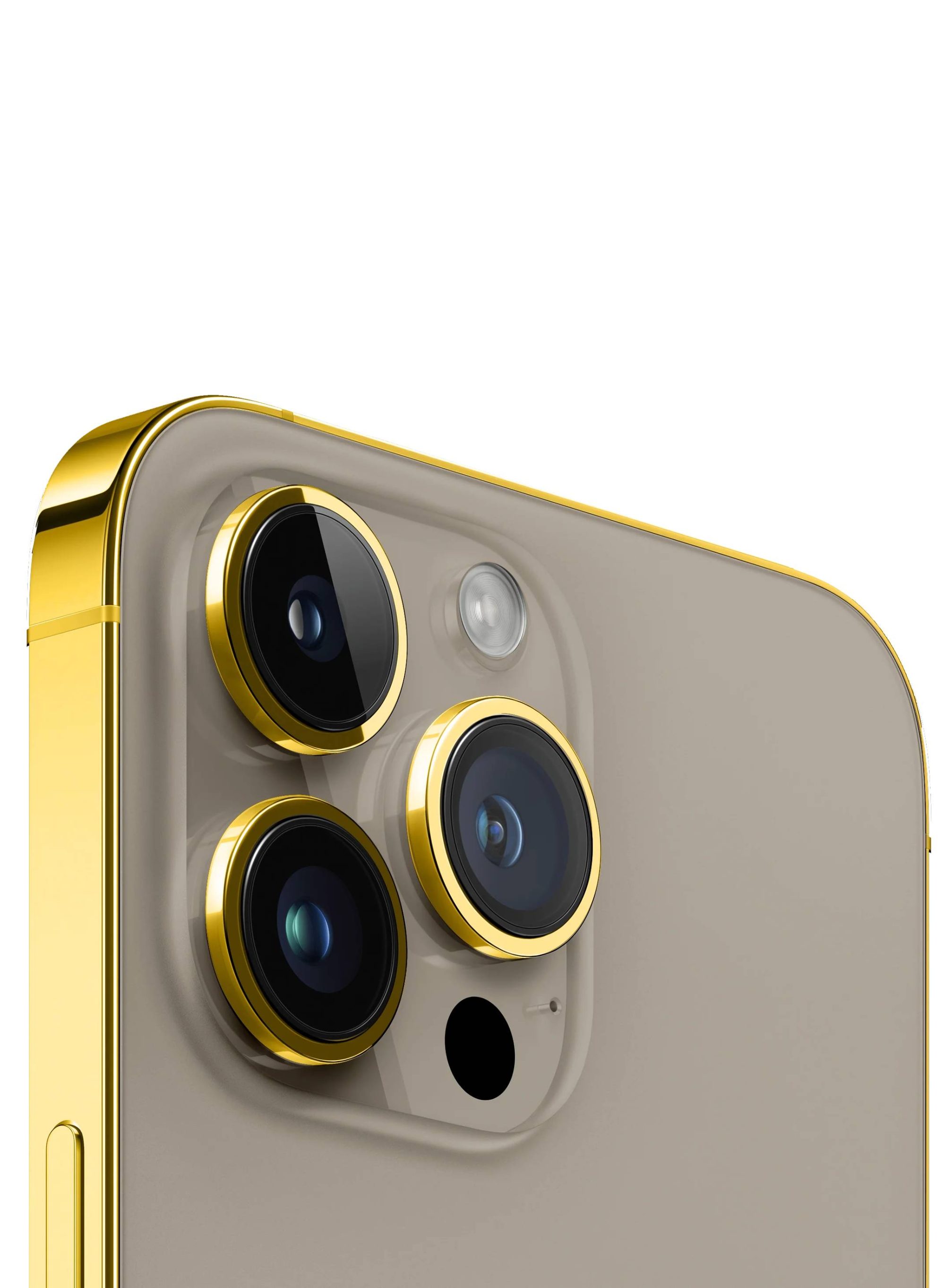 Caviar Luxury 24k Gold Plated Frame Customized iPhone 15 Pro 512 GB Natural Titanium