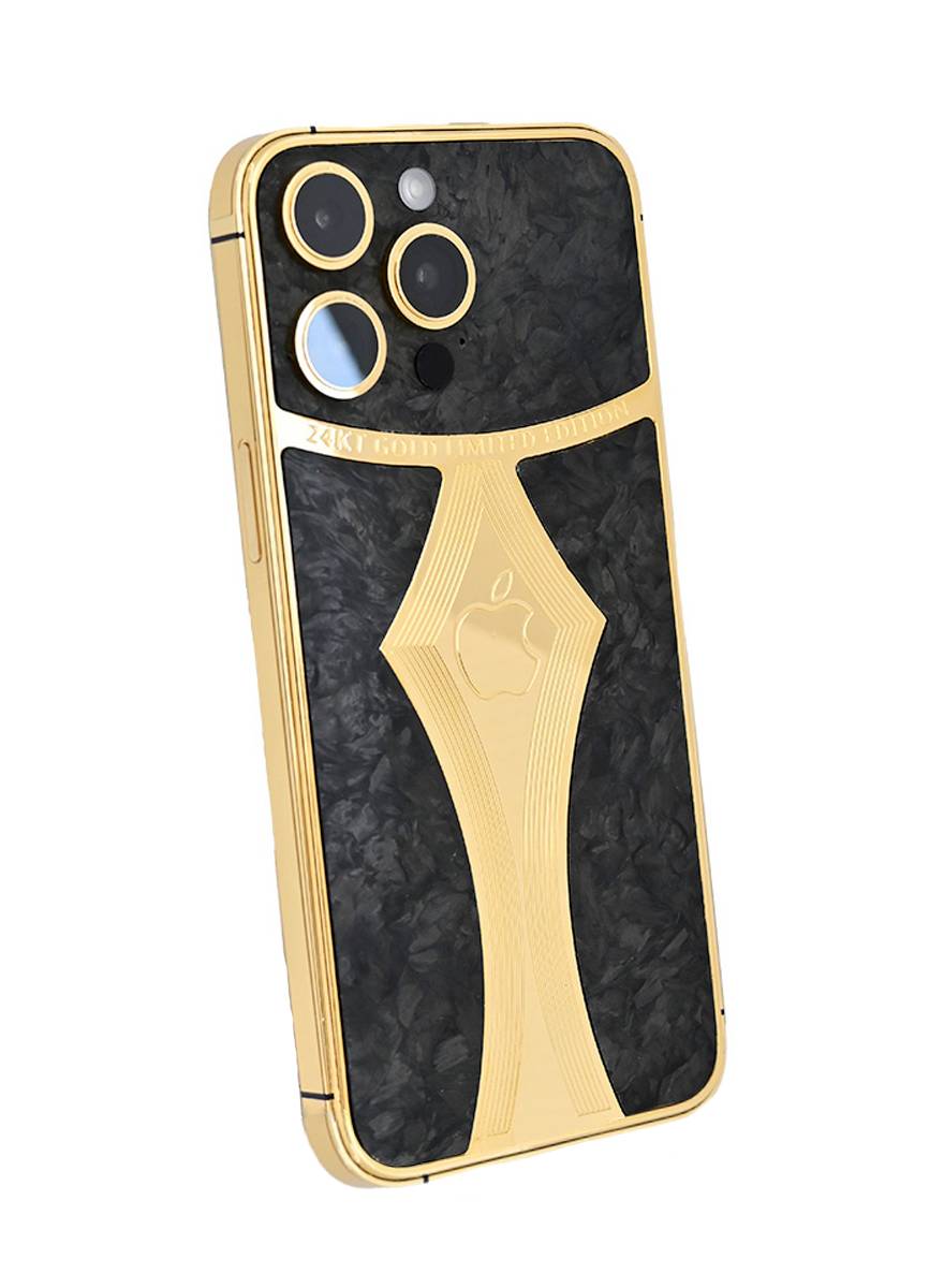 Caviar Luxury 24k Gold Plated Customized iPhone 15 Pro Max 1 TB Gold Titanium Carbon Fiber