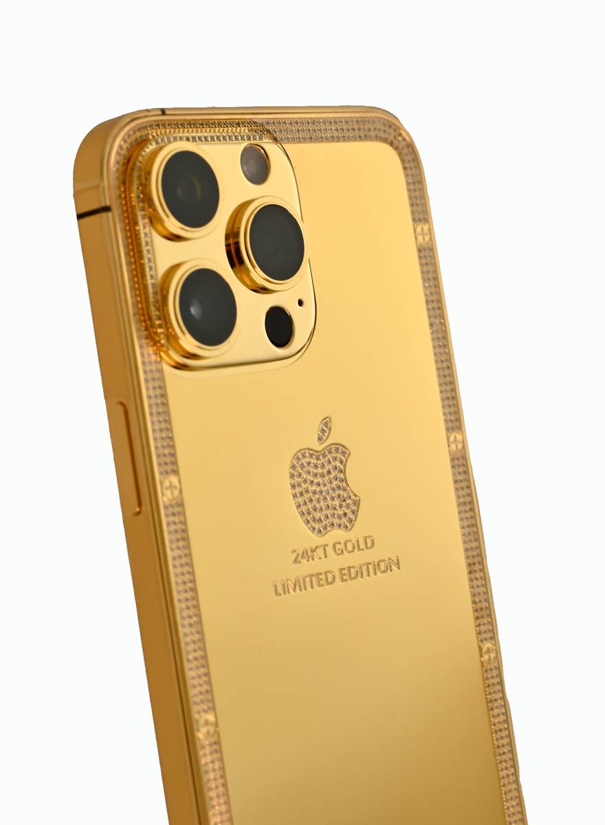 Caviar Luxury 24k Gold Plated Customized iPhone 15 Pro Max 512 GB Gold  Titanium Crystal Frame - Buy Online at Best Price in UAE - Qonooz