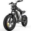 ENGWE M20 Ebikes for Adults - 750W Motor 4.0 * 20" Fat Tire Offroad Cruiser E Motorcycle 28MPH 94Miles Long Range for 48V13A Dual Battery Option,Full Suspension UL Certified