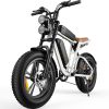 ENGWE M20 Ebikes for Adults - 750W Motor 4.0 * 20" Fat Tire Offroad Cruiser E Motorcycle 28MPH 94Miles Long Range for 48V13A Dual Battery Option,Full Suspension UL Certified