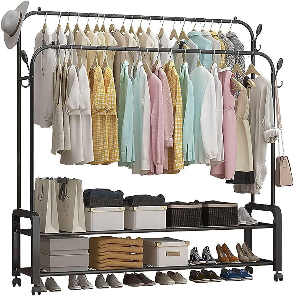 Clothes Rack, Hanging Shelves