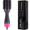 One Step Hair Dryer and Styling Brush 2 In 1 - Black and Pink