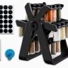 Rotating Spice Rack with 18 Jars