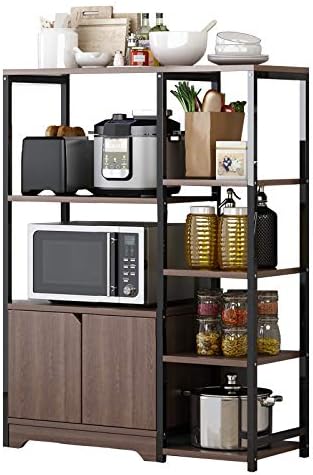 Microwave Oven Stand,Kitchen Rack with Storage Cabinet