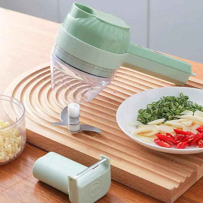 Chopper 4 in 1 Portable Electric Vegetable Cutter Set