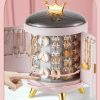 Crown shaped Rotating Jewelry Organizer