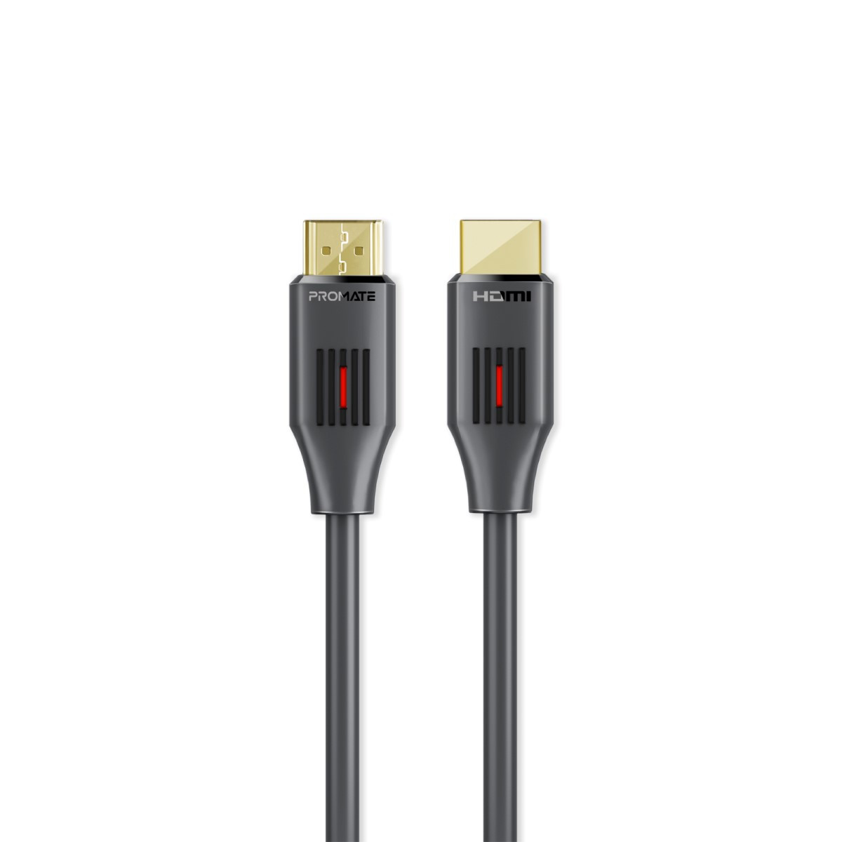 Promate HDMI 2.0 Cable, 4K@60Hz HDMI to HDMI Slim 10m Cable with 3D Video Support, 9Gbps Bandwidth, Ethernet Support and Gold-Plated Connectors for Laptops, Smart TVs, Monitors, ProLink4K60-10M